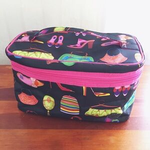 Caboodles Black and Pink Cosmetic Bag
